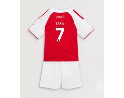 Arsenal Bukayo Saka #7 Hemmaställ Barn 2025-26 Kortärmad (+ Korta byxor)